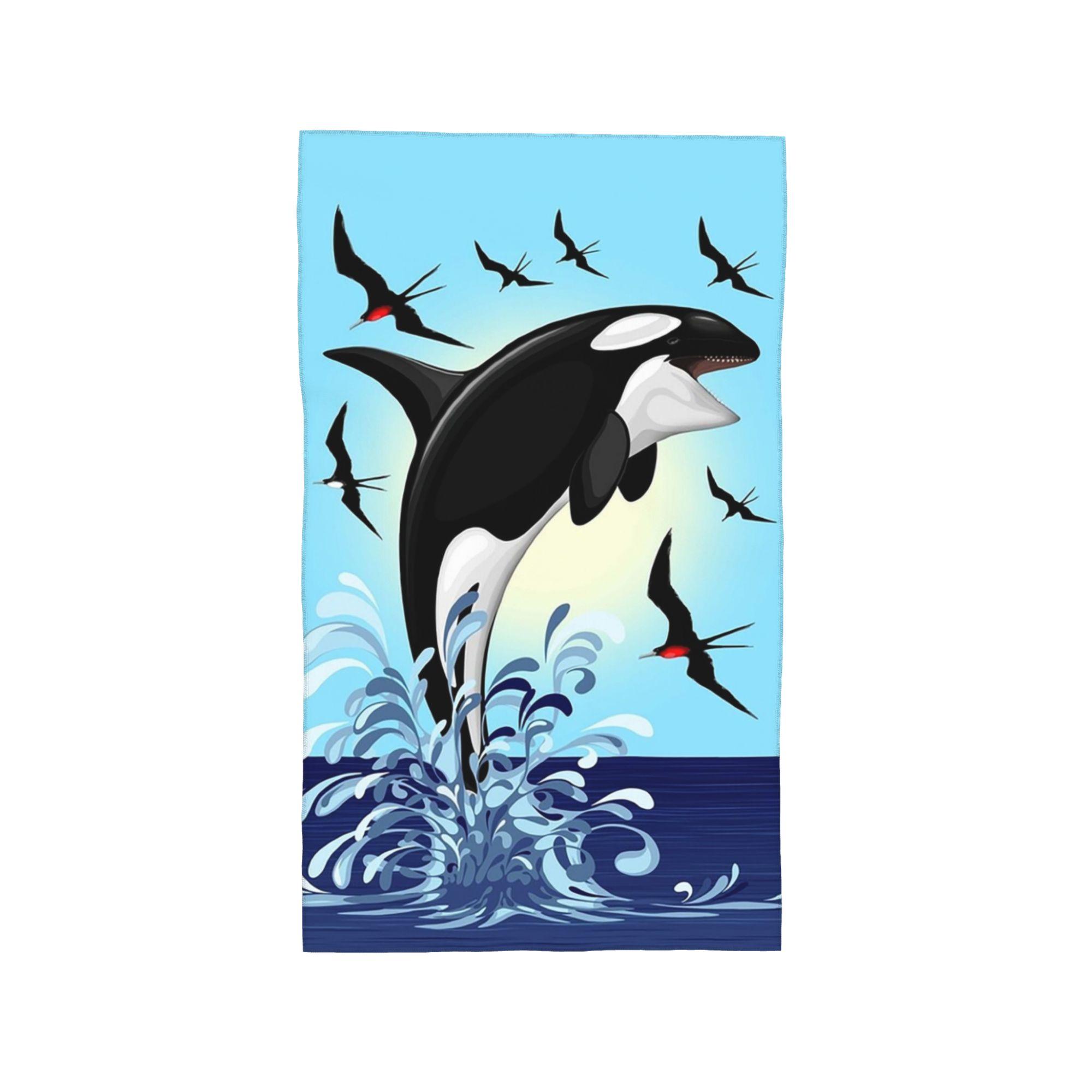 Orca Killer Whale jumping out the Ocean Soft Face Towel Quick Dry Pool Bath Cotton Towels Breathable W40*H60(CM)
Orca Killer Whale jumping out the Ocean Soft Face Towel Quick Dry Pool Bath Cotton Towels Breathable W40*H60(CM)