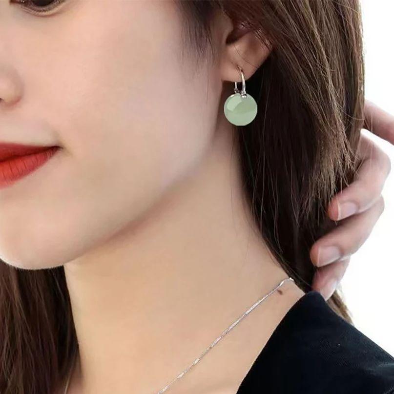 SUNSLL New Ancient Style Green Jade Bead Drop Earrings Temperament Ear Buckle For Women Girls Banquet Party Jewelry Gifts
SUNSLL New Ancient Style Green Jade Bead Drop Earrings Temperament Ear Buckle For Women Girls Banquet Party Jewelry Gifts