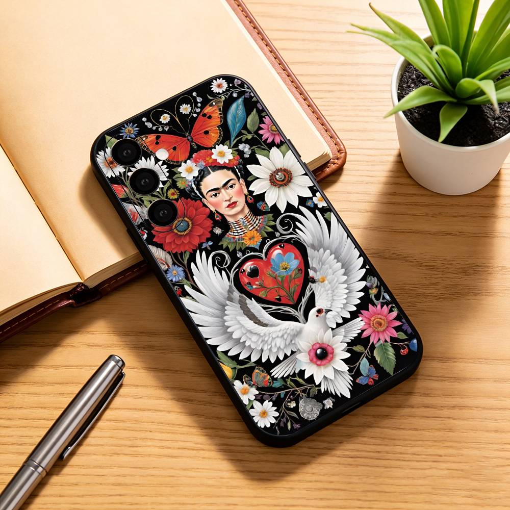 Fashion F-fridaS Kahlo-PC Phone Case Black Silicone Soft For Samsung Galaxy A73,A72,A71,A70,A53,A52,A51 Samsung a50 30s 50s
Fashion F-fridaS Kahlo-PC Phone Case Black Silicone Soft For Samsung Galaxy A73,A72,A71,A70,A53,A52,A51 Samsung a50 30s 50s