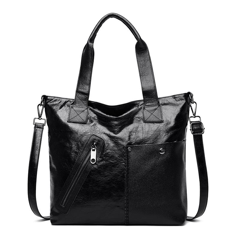 Сумки Женские модные сумки-тоуты из мягкой кожи большой вместимости Женские сумки через плечо Сумки через плечо чёрный
Сумки Женские модные сумки-тоуты из мягкой кожи большой вместимости Женские сумки через плечо Сумки через плечо чёрный