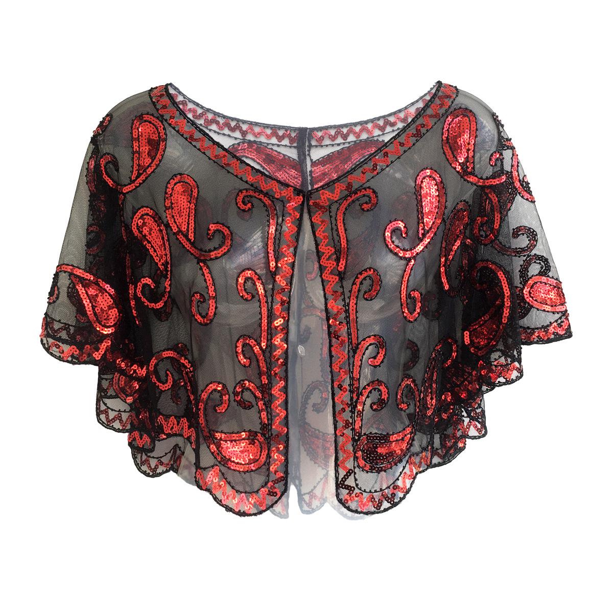 Европейская и американская ретро-шаль с пайетками 1920-х годов, свадебная рождественская накидка
Европейская и американская ретро-шаль с пайетками 1920-х годов, свадебная рождественская накидка