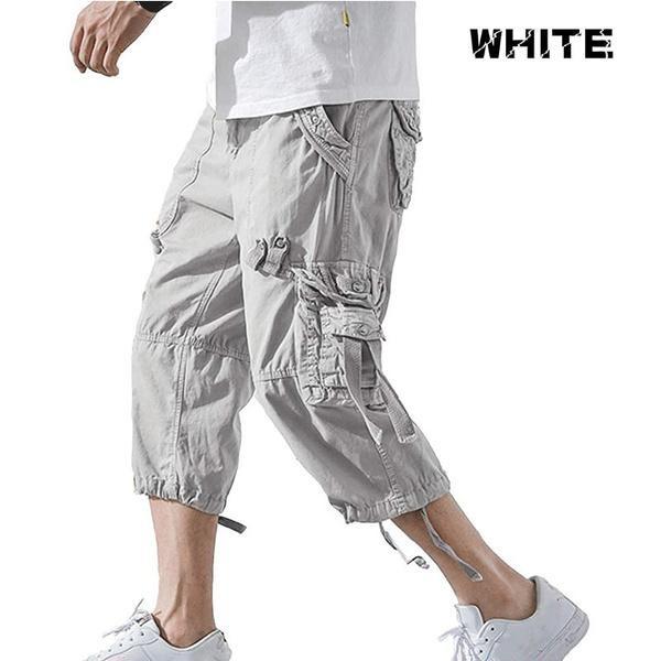 Male Summer Multi-pocket Loose Non-stretch Seven-minute Pants Solid Color Straight Mid-waist Sweatpants 27 сірий білий колір
Male Summer Multi-pocket Loose Non-stretch Seven-minute Pants Solid Color Straight Mid-waist Sweatpants 27 сірий білий колір