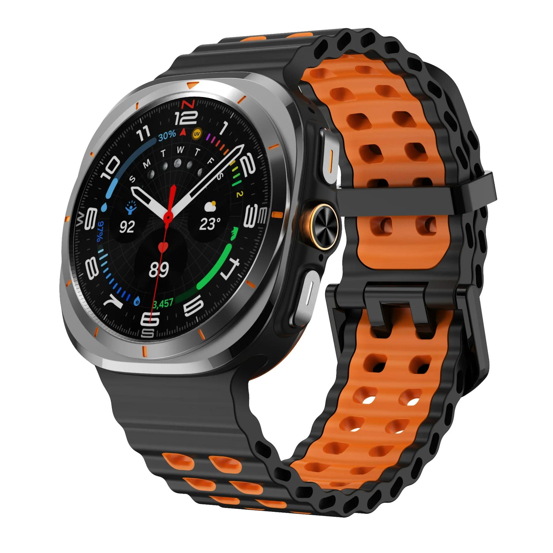 Силіконовий ремінець Ocean для Samsung Galaxy Watch Ultra 47 мм Оригінальний дихаючий ремінець Correa Galaxy Watch 8-7 Ultra 47 мм Galaxy Ultra 47mm
Силіконовий ремінець Ocean для Samsung Galaxy Watch Ultra 47 мм Оригінальний дихаючий ремінець Correa Galaxy Watch 8-7 Ultra 47 мм Galaxy Ultra 47mm