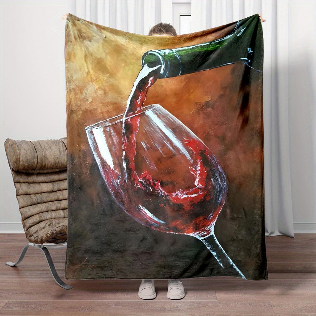 Comfortable flannel blanket with a wine glass patternsoft and warm perfect for home décor bedding camping or travel 75x100cm
Comfortable flannel blanket with a wine glass patternsoft and warm perfect for home décor bedding camping or travel 75x100cm