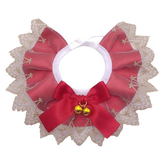 Eye-catching Pet Bib Smooth Edges Lace Wear-resistance Bowknot Bells Pet Bandanas for Outdoor
Eye-catching Pet Bib Smooth Edges Lace Wear-resistance Bowknot Bells Pet Bandanas for Outdoor