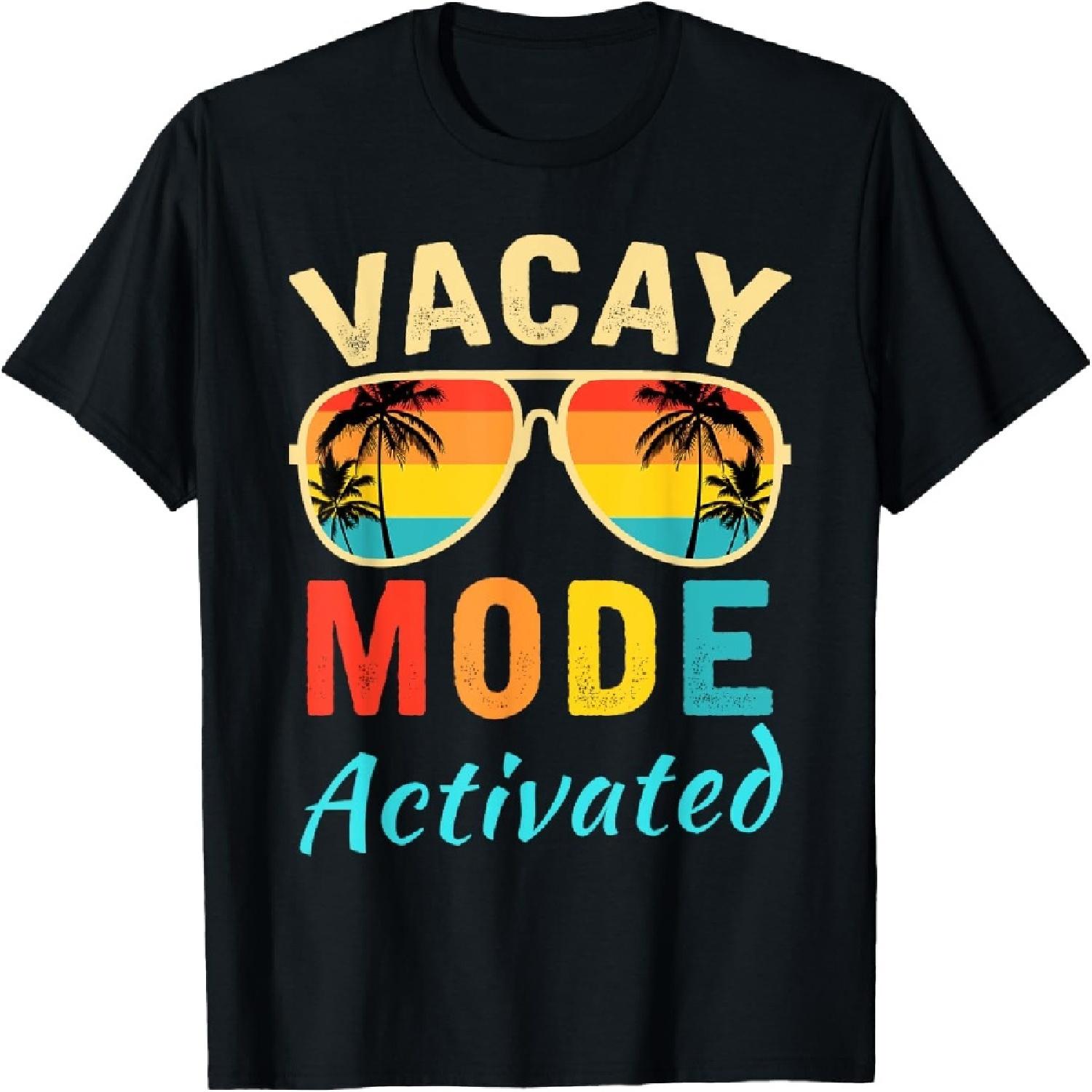 Vacay Mode Activated Vacation Summer Cruise Getaway Holiday Men Women Girls Kids T-Shirt XXXXXL
Vacay Mode Activated Vacation Summer Cruise Getaway Holiday Men Women Girls Kids T-Shirt XXXXXL