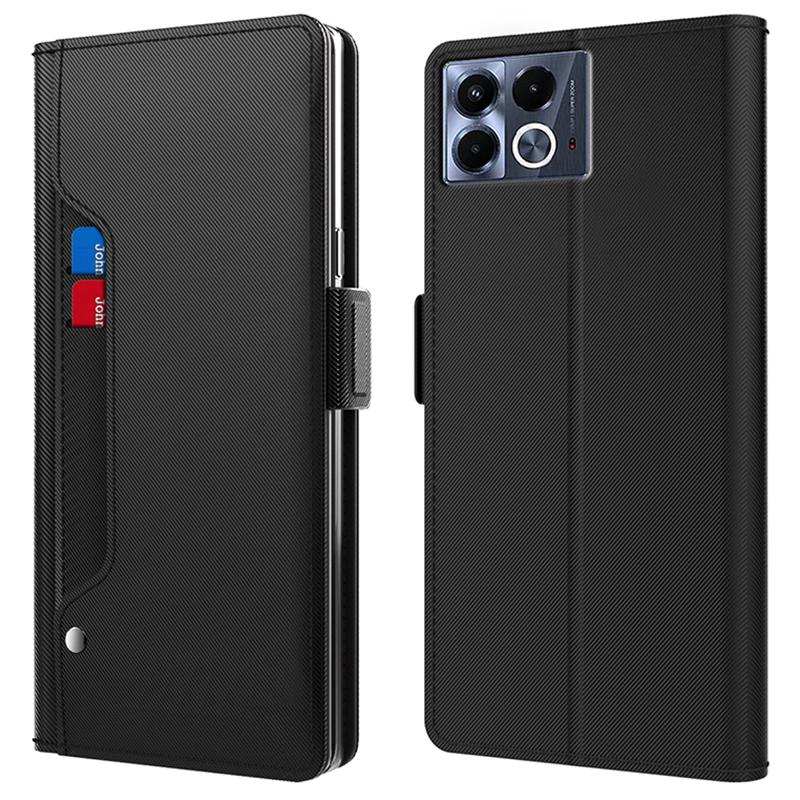 For Infinix Note 40 Case Card Slot PU Leather Stand Cover with Makeup Mirror Black
For Infinix Note 40 Case Card Slot PU Leather Stand Cover with Makeup Mirror Black