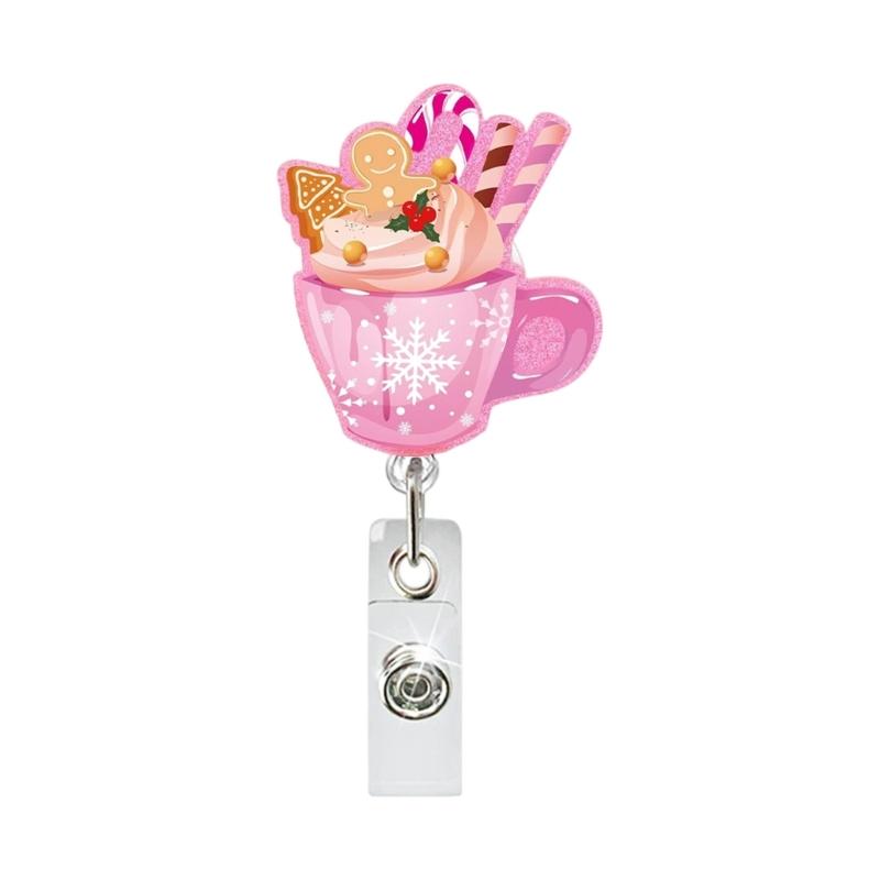 Sequins ABS Retractable Badge Holder Christmas Badge Holder with Metal Clip for Conference Holiday Parties Daily Use
Sequins ABS Retractable Badge Holder Christmas Badge Holder with Metal Clip for Conference Holiday Parties Daily Use