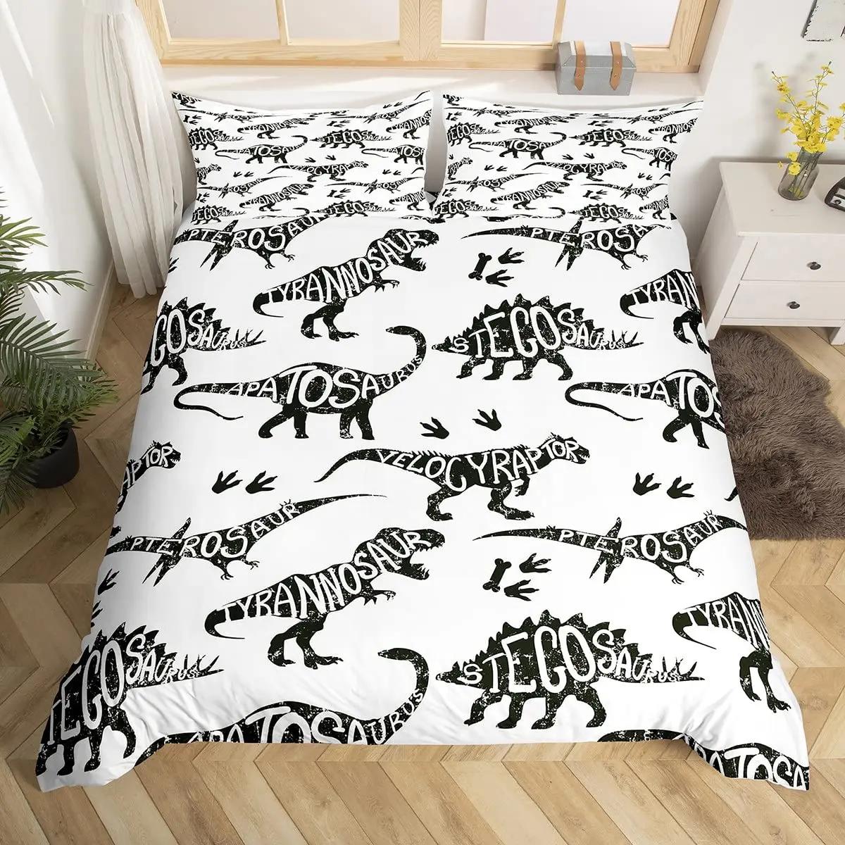 Cartoon Dinosaur Duvet Cover Kids Room Bedding Set Cute Animal World Comforter Cover Geometry Stripe Grid Microfiber Quilt Cover EU Single(135x200cm)
Cartoon Dinosaur Duvet Cover Kids Room Bedding Set Cute Animal World Comforter Cover Geometry Stripe Grid Microfiber Quilt Cover EU Single(135x200cm)