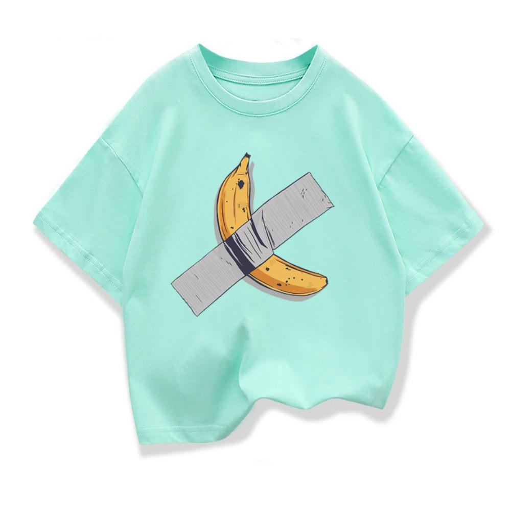Children Clothes Bananas on the wall Graphic Kids Fashion Short Sleeve T-shirt Popular Design Kids Crewneck Loose Tees 100
Children Clothes Bananas on the wall Graphic Kids Fashion Short Sleeve T-shirt Popular Design Kids Crewneck Loose Tees 100