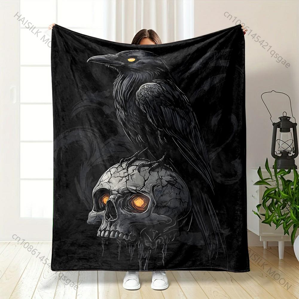 1PC Raven on glowing skull Print Adult Children Warm Blankets Home Travel Car Soft and Comfortable Suitable for all seasons 75x90cm
1PC Raven on glowing skull Print Adult Children Warm Blankets Home Travel Car Soft and Comfortable Suitable for all seasons 75x90cm