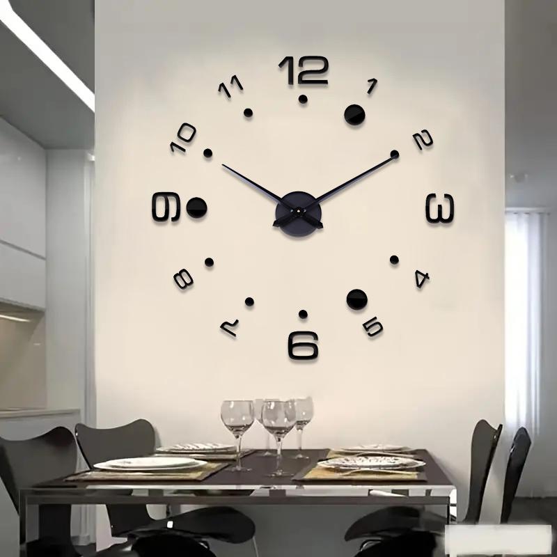 DIY Wall Clock Mirror Acrylic Art Wall Clock Silent Clock Used for Living Room, Bedroom, Kitchen, Office Decoration (black,47.2 inch) чорний
DIY Wall Clock Mirror Acrylic Art Wall Clock Silent Clock Used for Living Room, Bedroom, Kitchen, Office Decoration (black,47.2 inch) чорний