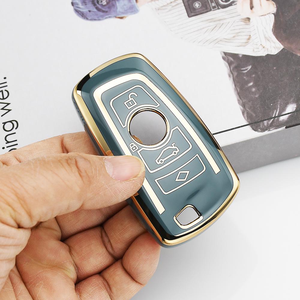 Gold Edge Fashion TPU Car Remote Keyless Key Fob Cover Case for BMW X1 X3 X4 M1 M2 M3 E90 F10 F20 F30 Z4 1 2 3 5 7 SERIES сірий
Gold Edge Fashion TPU Car Remote Keyless Key Fob Cover Case for BMW X1 X3 X4 M1 M2 M3 E90 F10 F20 F30 Z4 1 2 3 5 7 SERIES сірий