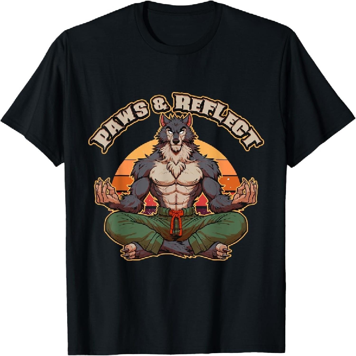 Paws & Reflect Meditating Werewolf Yoga Wolf Zen Vibes T-Shirt XXXXXL різнокольоровий
Paws & Reflect Meditating Werewolf Yoga Wolf Zen Vibes T-Shirt XXXXXL різнокольоровий