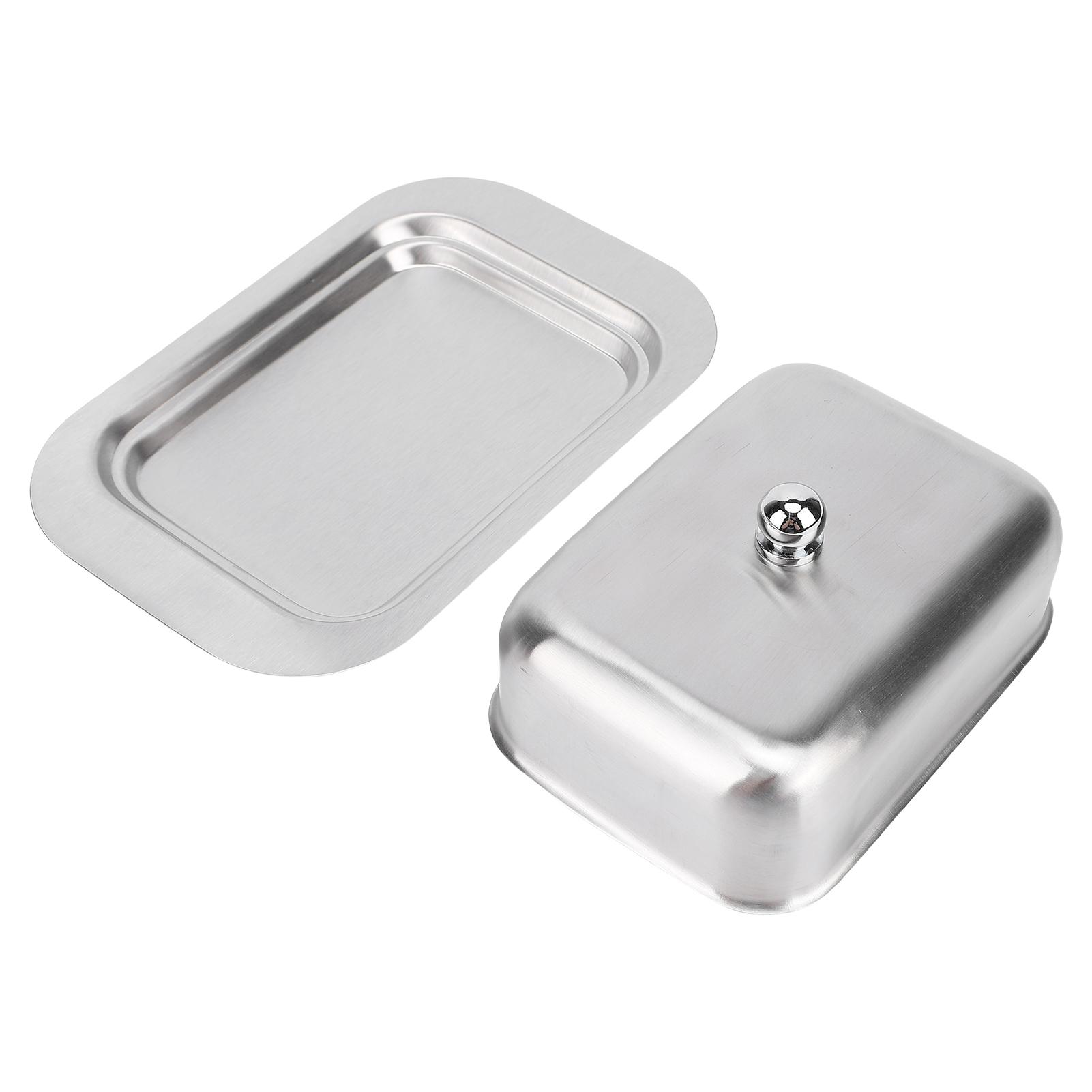 Stainless Steel Dish With Lid Food Grade Dishwasher Safe Holder Cheese Storage Box for Kitchen
Stainless Steel Dish With Lid Food Grade Dishwasher Safe Holder Cheese Storage Box for Kitchen