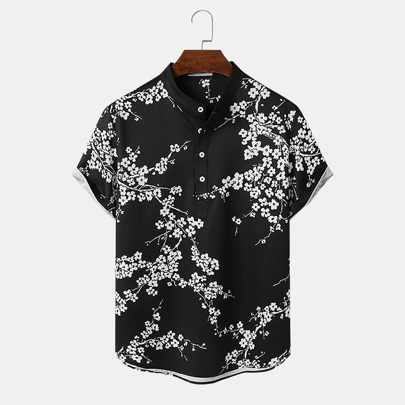 Мужские летние рубашки Henley с короткими рукавами и цветочным принтом в этническом стиле
Мужские летние рубашки Henley с короткими рукавами и цветочным принтом в этническом стиле