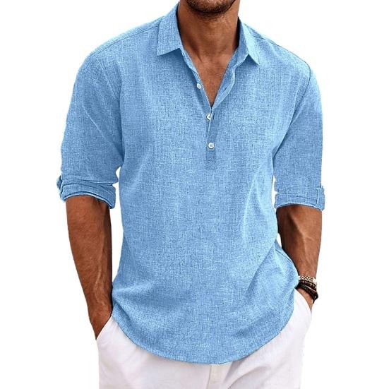 Мужская летняя рубашка с отложным воротником, свободный однотонный цвет с короткими рукавами и пуговицами, мягкий дышащий пуловер, мужской повседневный топ L синий
Мужская летняя рубашка с отложным воротником, свободный однотонный цвет с короткими рукавами и пуговицами, мягкий дышащий пуловер, мужской повседневный топ L синий