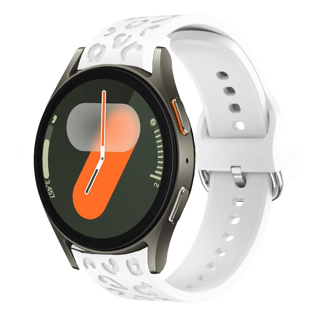 Engraved Strap For Samsung Galaxy Watch 7 FE 6 4 5 pro Silicone Leopard No Gaps Bracelet correa Galaxy Watch6 Classic 20mm band Watch 4 classic 42mm білий
Engraved Strap For Samsung Galaxy Watch 7 FE 6 4 5 pro Silicone Leopard No Gaps Bracelet correa Galaxy Watch6 Classic 20mm band Watch 4 classic 42mm білий