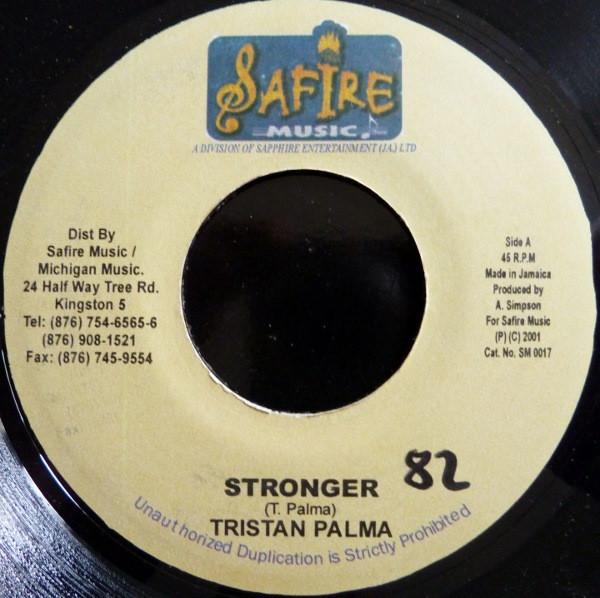 7inch Record TRISTAN PALMER Stronger SM0017 Safire Music 2001 Jamaica Reggae Ska Dub Used
7inch Record TRISTAN PALMER Stronger SM0017 Safire Music 2001 Jamaica Reggae Ska Dub Used