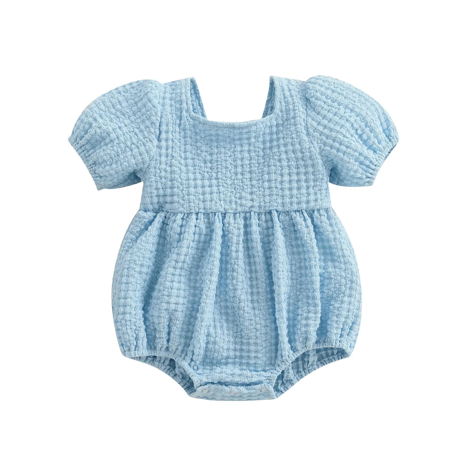 Детский комбинезон Bubble Romper для девочек, повседневный, с короткими рукавами-фонариками, с квадратным вырезом, комбинезон для новорожденных 6M синий
Детский комбинезон Bubble Romper для девочек, повседневный, с короткими рукавами-фонариками, с квадратным вырезом, комбинезон для новорожденных 6M синий