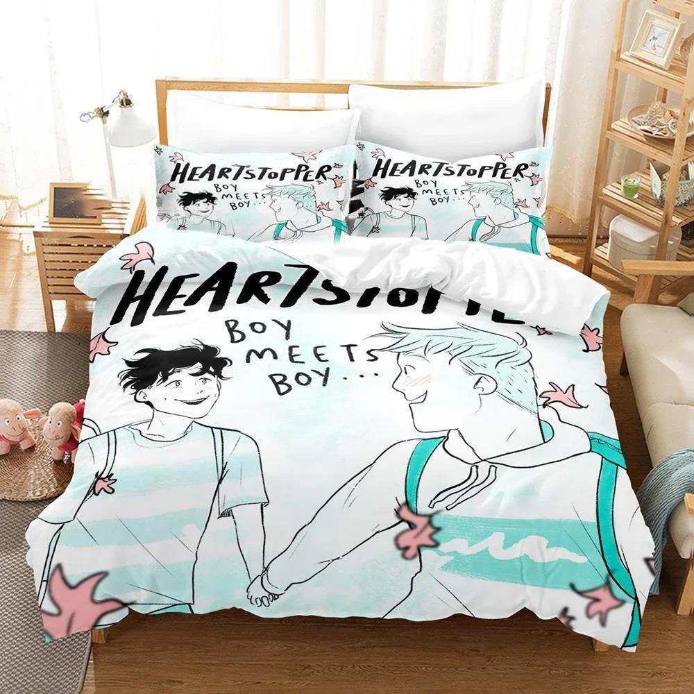 Комплект постільної білизни Heartstopper з 3D-друком Підодіяльник Підодіяльники Підодіяльники Односпальні Пододіяльник King Size Домашній Текстиль 70x133cm 2pcs
Комплект постільної білизни Heartstopper з 3D-друком Підодіяльник Підодіяльники Підодіяльники Односпальні Пододіяльник King Size Домашній Текстиль 70x133cm 2pcs