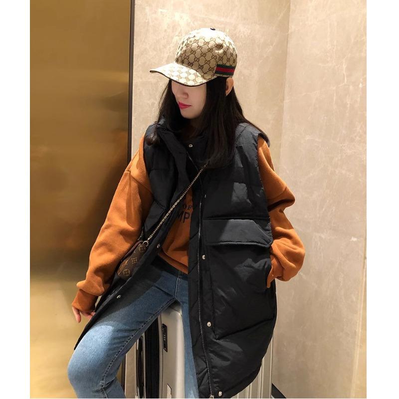 Куртка женская осенне-зимняя новая корейская версия свободные плечи иностранная утолщенная лошадь клипса для ношения жилет XL