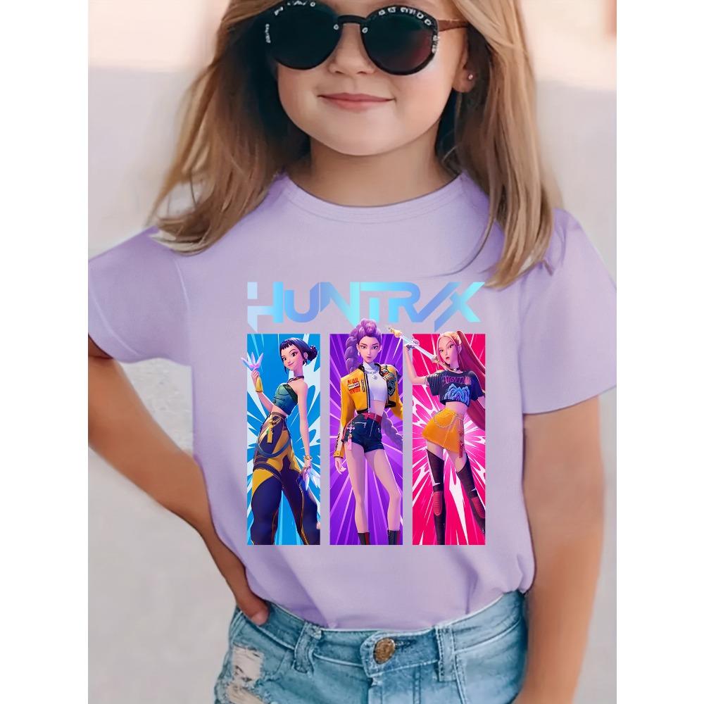 Girls K-pop Anime-Inspired T-Shirt Cute Fashion Casual Print Short Sleeve Top Girls Soft Comfortable Loose Summer Casual Wear 130
Girls K-pop Anime-Inspired T-Shirt Cute Fashion Casual Print Short Sleeve Top Girls Soft Comfortable Loose Summer Casual Wear 130