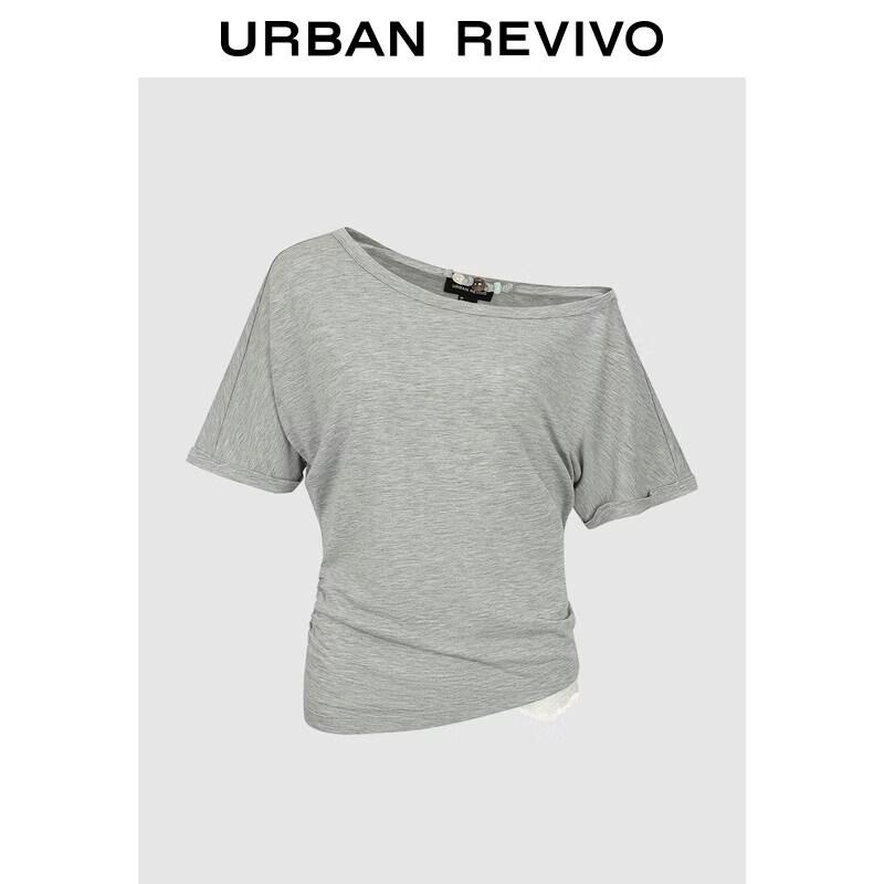 Women s Asymmetric Ruched T-Shirt with Fringe L
Women s Asymmetric Ruched T-Shirt with Fringe L