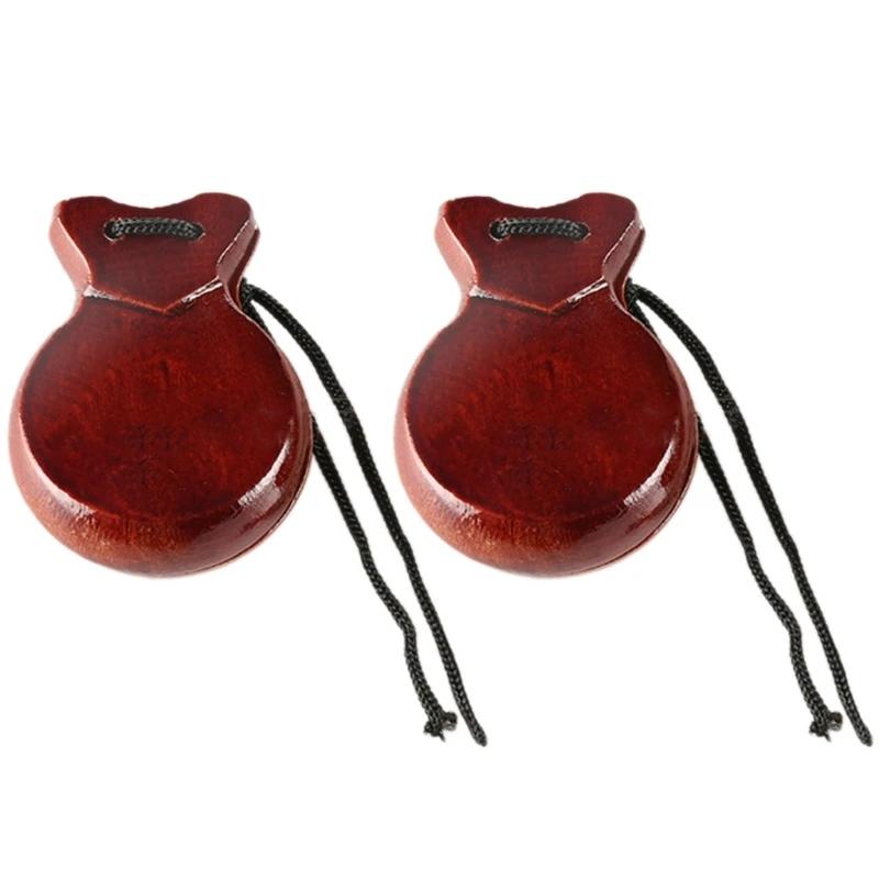 Traditional Castanet Spanish Castanets Flamenco Dance Castanets with String Hand Clapper Orff Music Instrument коричневий
Traditional Castanet Spanish Castanets Flamenco Dance Castanets with String Hand Clapper Orff Music Instrument коричневий
