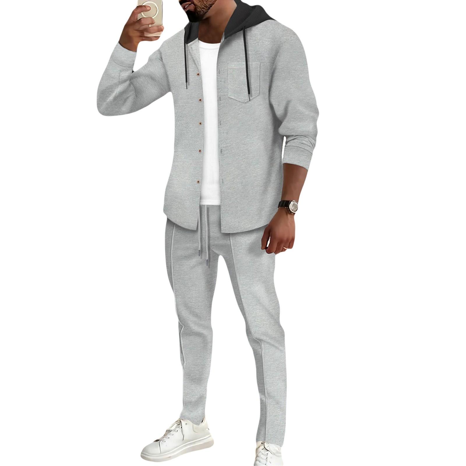 Mens Tracksuit Athletic 2 Piece Outfits Stylish Winter Fleece Jogging Suit with Hoodie and Sweatpants Set Men Baggy XL
Mens Tracksuit Athletic 2 Piece Outfits Stylish Winter Fleece Jogging Suit with Hoodie and Sweatpants Set Men Baggy XL