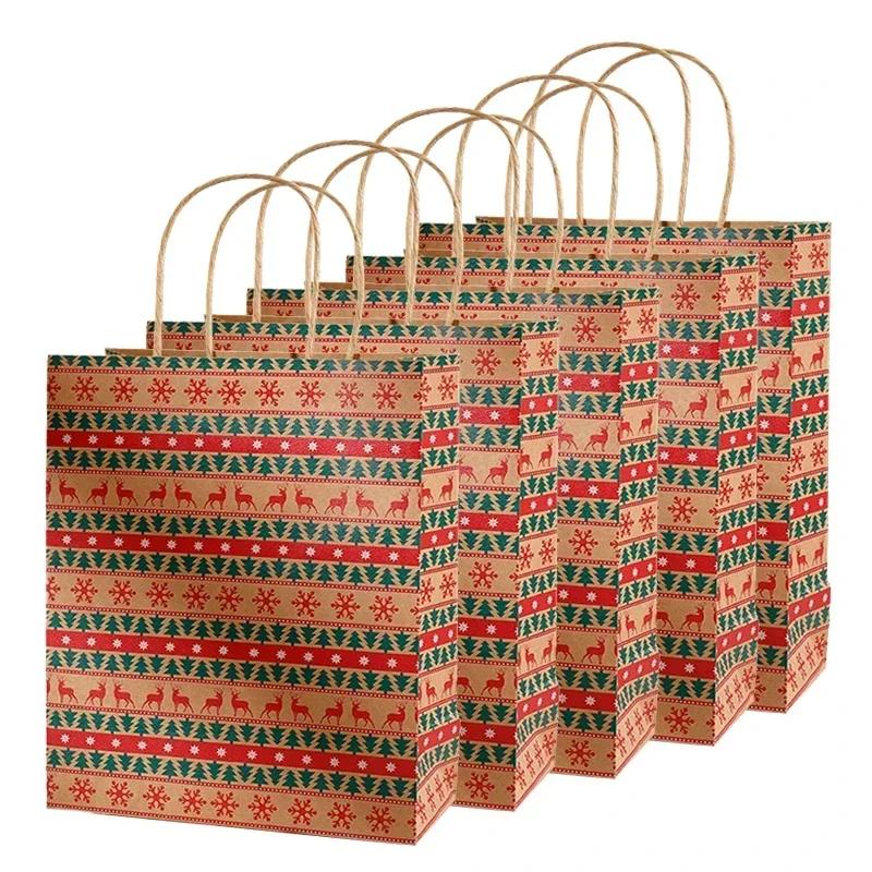 5PCS Christmas Kraft Paper Bag Santa Claus Snowflake Small Bell Christmas Packaging Supplies Xmas Packaging Gift Paper Bags 18.5x9x23cm
5PCS Christmas Kraft Paper Bag Santa Claus Snowflake Small Bell Christmas Packaging Supplies Xmas Packaging Gift Paper Bags 18.5x9x23cm