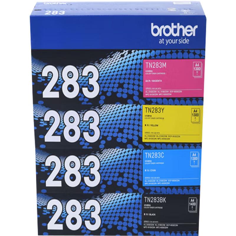 Brother TN-283 Series 4-Color Toner Cartridge Set CN plug (adapter included)
Brother TN-283 Series 4-Color Toner Cartridge Set CN plug (adapter included)