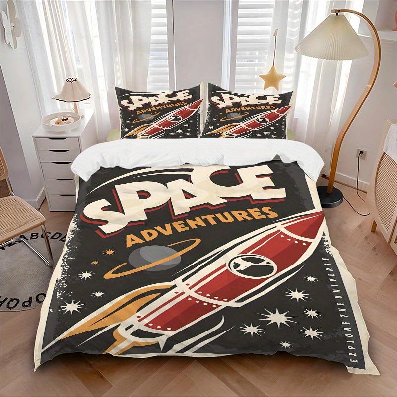 3pcs Space Exploration print bedding quilt cover, soft and comfortable quilt cover suitable for bedroom and guest room184 135x200cm
3pcs Space Exploration print bedding quilt cover, soft and comfortable quilt cover suitable for bedroom and guest room184 135x200cm