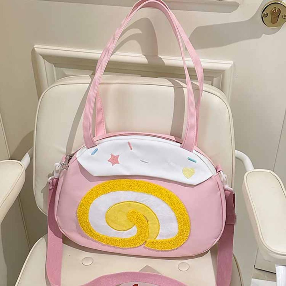Preppy Style Cartoon Shoulder Bag Swiss Roll Crossbody Bag Creative Strawberry Cake Bag Lady розовый
Preppy Style Cartoon Shoulder Bag Swiss Roll Crossbody Bag Creative Strawberry Cake Bag Lady розовый