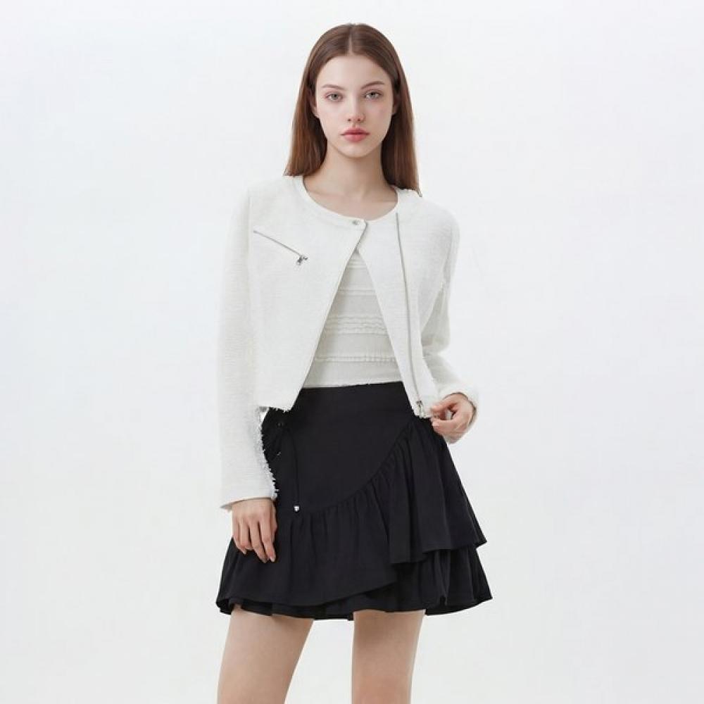 Egoist Square Neck Cropped Tweed Rider Jacket Es2wj462 WH/55
Egoist Square Neck Cropped Tweed Rider Jacket Es2wj462 WH/55