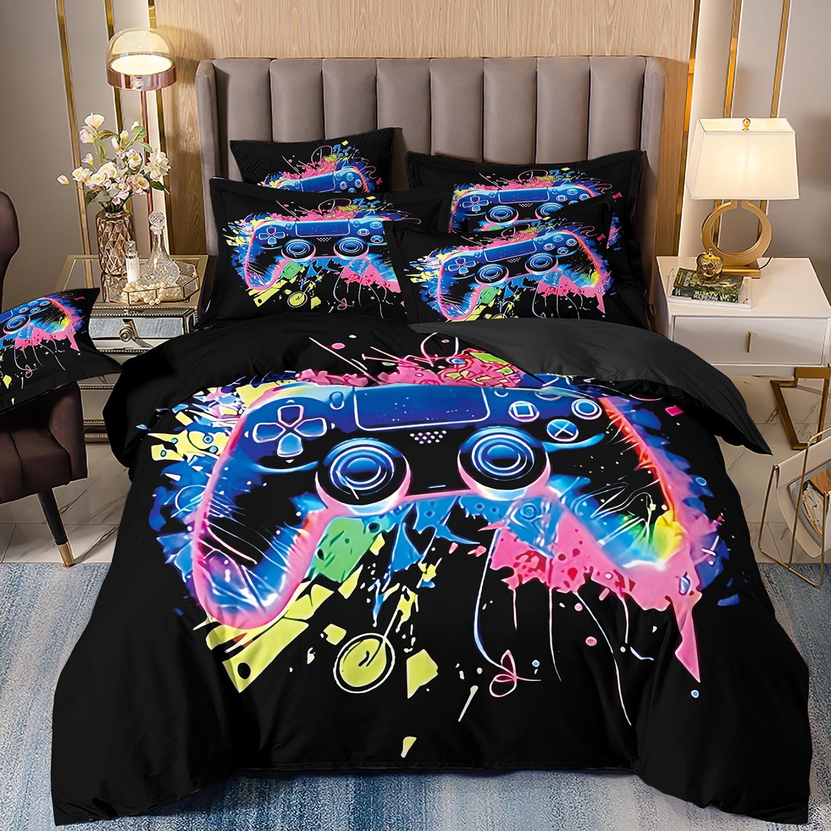 3D Printed Bedding Three-Piece Gamepad Duvet cover 70 * 133 and 50 * 75 * 1
3D Printed Bedding Three-Piece Gamepad Duvet cover 70 * 133 and 50 * 75 * 1