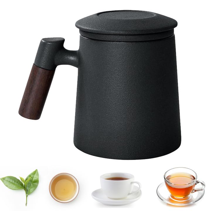 Tea Infuser Mug,Ceramic Cup With Loose Leaf Infuser,Porcelain Mug for Office and Home,Coffee,Milk чёрный
Tea Infuser Mug,Ceramic Cup With Loose Leaf Infuser,Porcelain Mug for Office and Home,Coffee,Milk чёрный