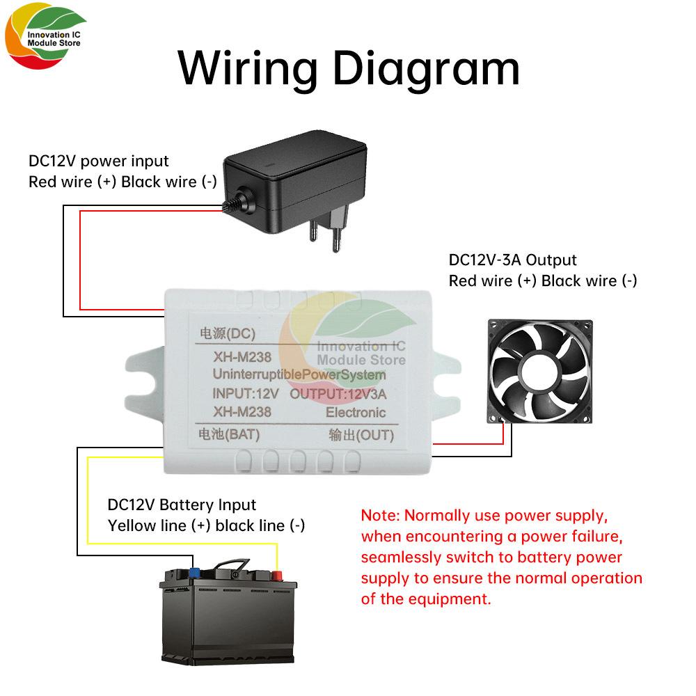 DC12V 3A UPS Power Module Power Outage Power Switching Module Emergency Power Switching Board For Router Monitor
DC12V 3A UPS Power Module Power Outage Power Switching Module Emergency Power Switching Board For Router Monitor
