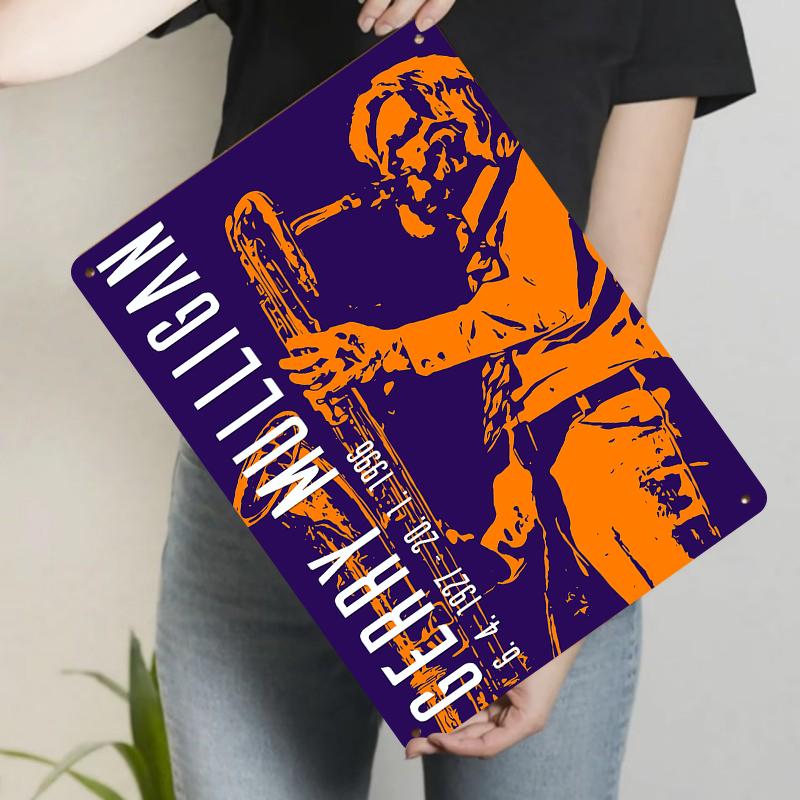 Jerry Mulligan Saxophonist Metal Tin Sign Vintage Music Decor Living Room Bar Wall Art Hanging Painting 20x30cm(7.8x11.8inch)
Jerry Mulligan Saxophonist Metal Tin Sign Vintage Music Decor Living Room Bar Wall Art Hanging Painting 20x30cm(7.8x11.8inch)