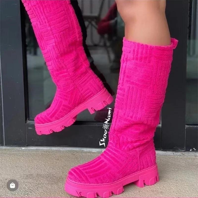 Sock Boots New Women Knee High Knitted Pointed Toe High Heel Long Boots Breathable Lady Shoes Keep Warm Fashion Botas Mujer 36
Sock Boots New Women Knee High Knitted Pointed Toe High Heel Long Boots Breathable Lady Shoes Keep Warm Fashion Botas Mujer 36