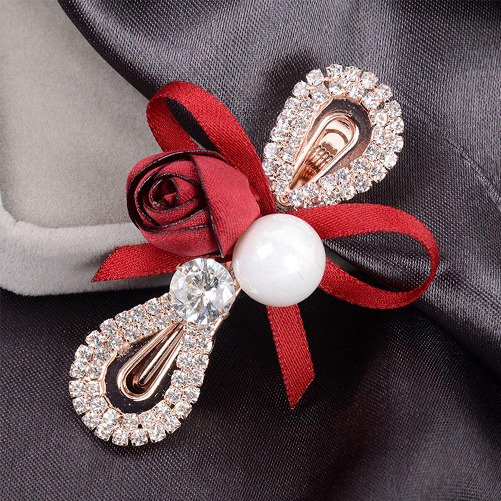 Imitation Pearl Rhinestone Flower Hair Clips Rhinestone Hairpin Bow Hairpin Hair Accessories
Imitation Pearl Rhinestone Flower Hair Clips Rhinestone Hairpin Bow Hairpin Hair Accessories