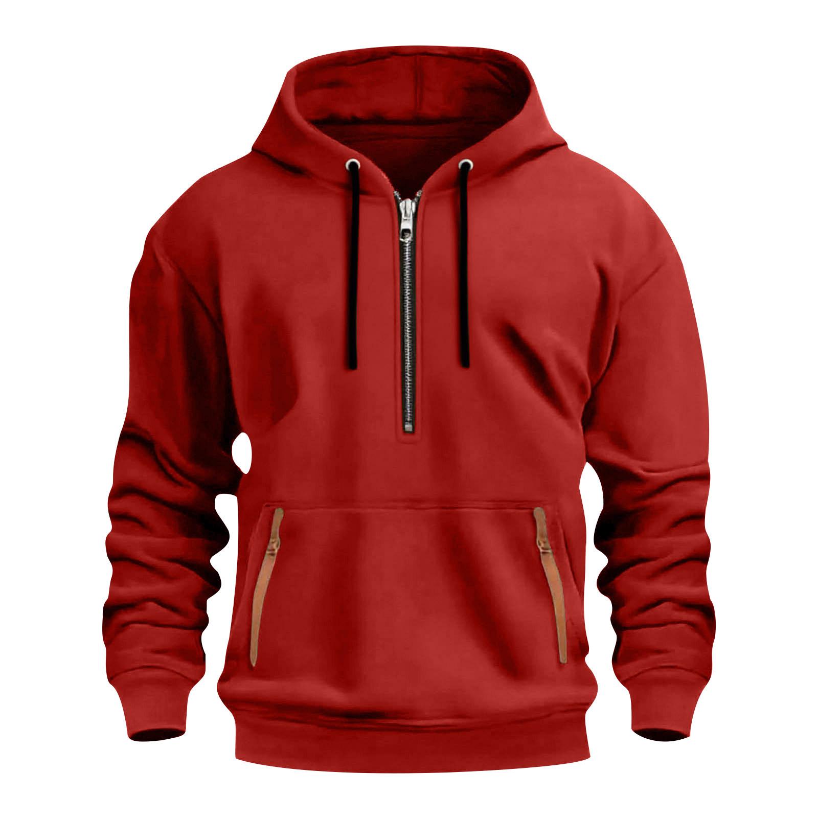Men s European Plus Velvet Multi-Pocket Hoodie - Autumn/Winter Fashion Sports Zipper Sweatshirt XL червоний
Men s European Plus Velvet Multi-Pocket Hoodie - Autumn/Winter Fashion Sports Zipper Sweatshirt XL червоний