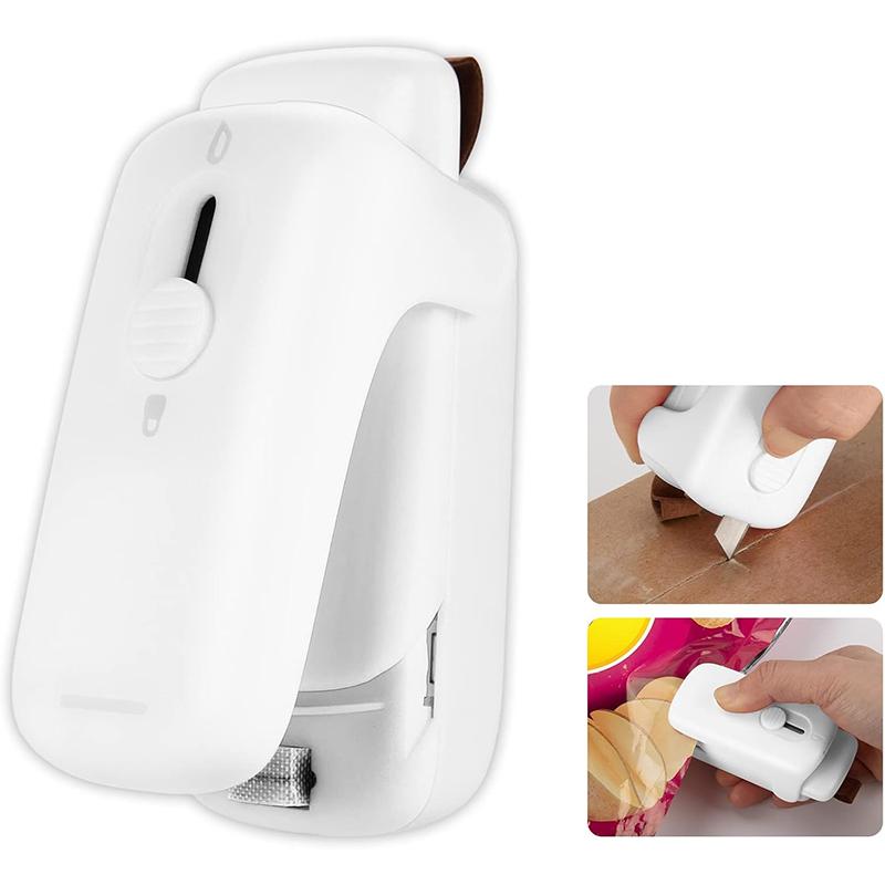 Mini Bag Sealer Handheld Heat Vacuum Sealer 2 in 1 Sealer and Cutter with Lanyard Portable Chip Bag Sealer Resealer Machine белый
Mini Bag Sealer Handheld Heat Vacuum Sealer 2 in 1 Sealer and Cutter with Lanyard Portable Chip Bag Sealer Resealer Machine белый