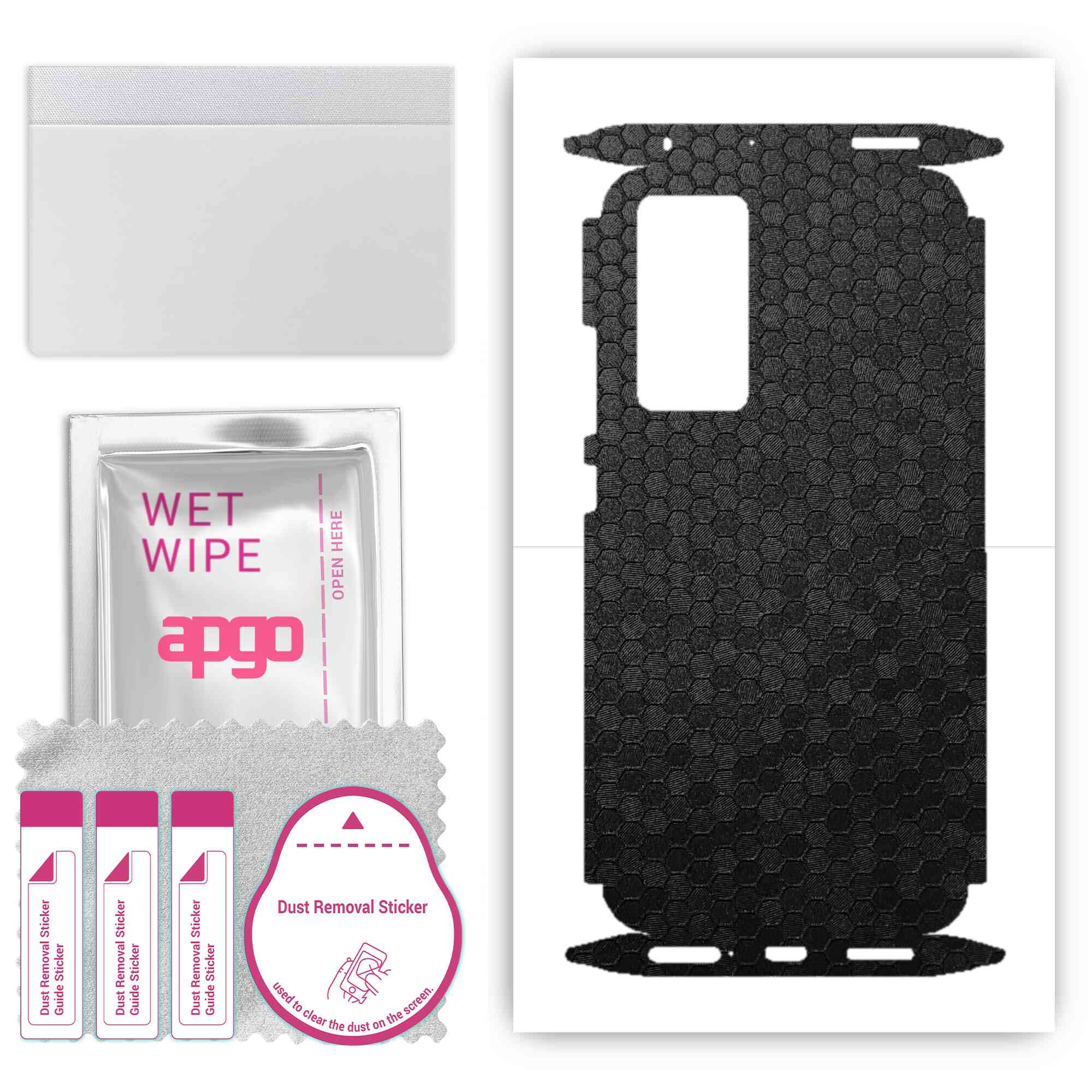 Apgo Protective Skin Sticker for the back+sides compatible with Xiaomi 12X, Full Wrap Film, Foil, Vinyl - Pattern Black Honeycomb
Apgo Protective Skin Sticker for the back+sides compatible with Xiaomi 12X, Full Wrap Film, Foil, Vinyl - Pattern Black Honeycomb