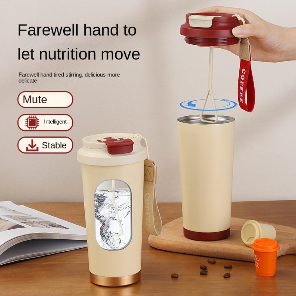 Type-C Charge Coffee Stir Cup Leak proof Rotating Blender Cup Office Business червоний
Type-C Charge Coffee Stir Cup Leak proof Rotating Blender Cup Office Business червоний