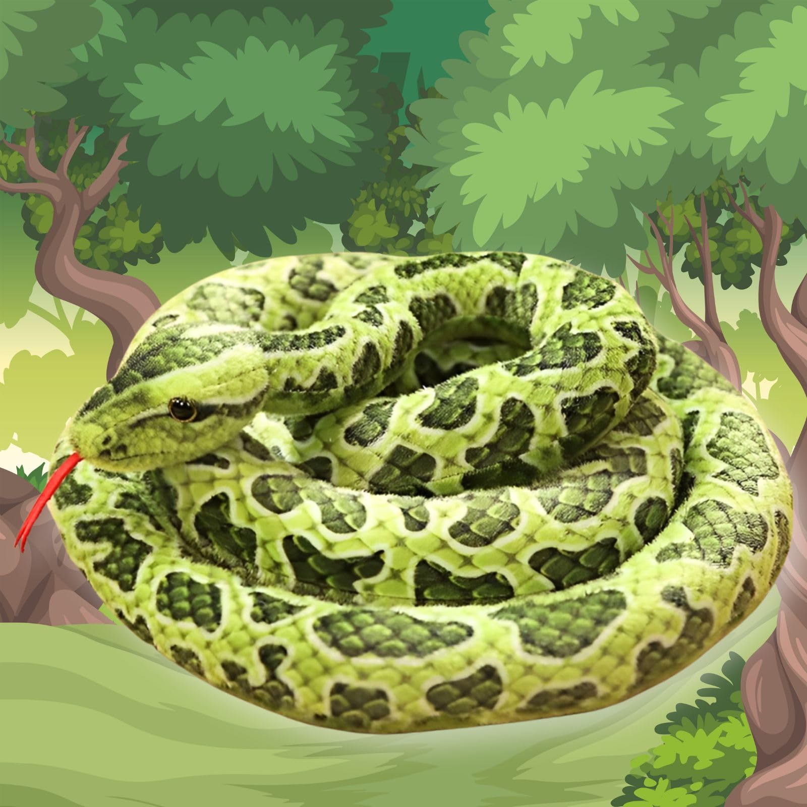 Прыгающая Гусеница Змея Мягкая Игрушка Змея Товары Игрушка Змея Игрушка Фигурка Змеи (Зеленый 90см)
Прыгающая Гусеница Змея Мягкая Игрушка Змея Товары Игрушка Змея Игрушка Фигурка Змеи (Зеленый 90см)