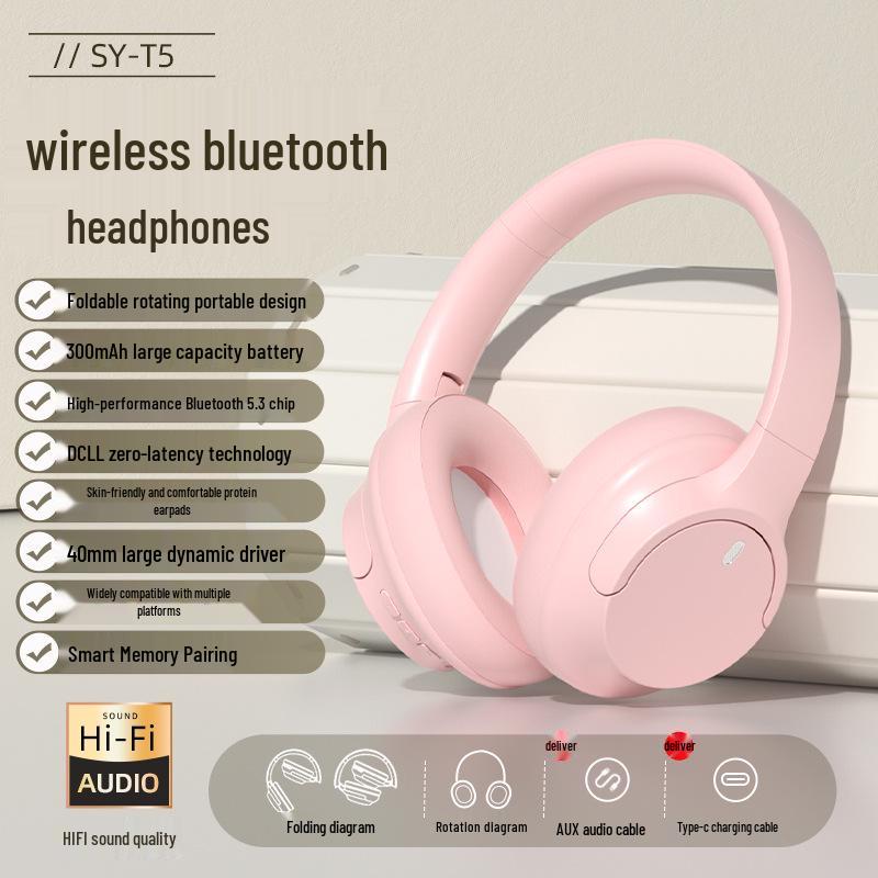 Universal Over-Ear Noise-Cancelling Wireless Bluetooth Headphones
Universal Over-Ear Noise-Cancelling Wireless Bluetooth Headphones