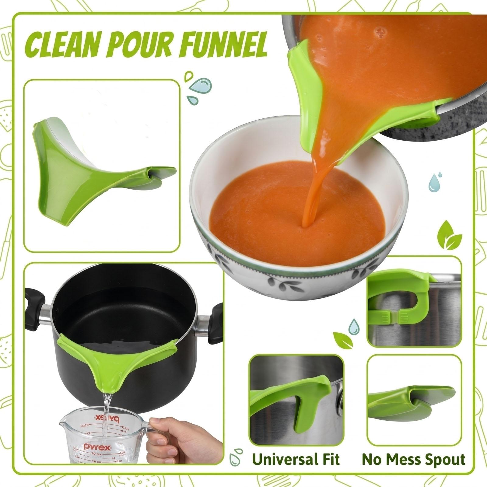 Universal Spill Guard for Pots and Pans Round Edge Drip Protector Kitchen Tool for Preventing Overflow and Mess during Cooking One Size світло-зелений колір
Universal Spill Guard for Pots and Pans Round Edge Drip Protector Kitchen Tool for Preventing Overflow and Mess during Cooking One Size світло-зелений колір