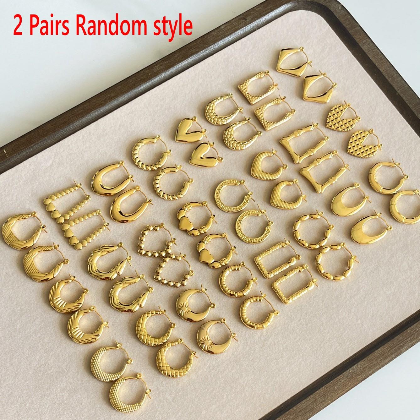 Винтажные водонепроницаемые серьги-кольца из нержавеющей стали с минималистичным геометрическим дизайном в виде цветка, звезды, сердца, покрытые 18-каратным золотом
Винтажные водонепроницаемые серьги-кольца из нержавеющей стали с минималистичным геометрическим дизайном в виде цветка, звезды, сердца, покрытые 18-каратным золотом