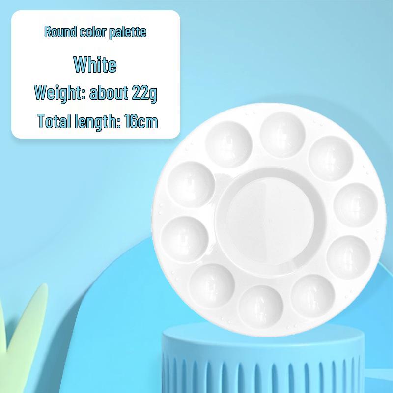 10-Hole 16cm Round Palette for Art Students - PP Plastic белый
10-Hole 16cm Round Palette for Art Students - PP Plastic белый
